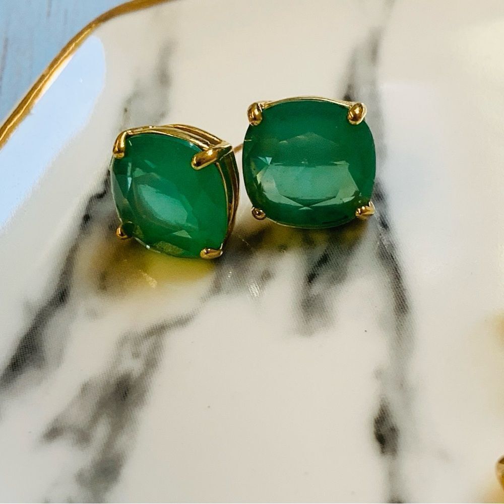 Gold‎ Green Crystal Earring Bundle - Picture 3 of 3